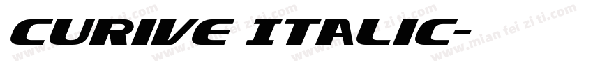 curive Italic字体转换